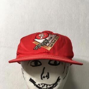 Rare Vintage San Francisco 49ers NFL American Needle Red Snapback Cap Hat